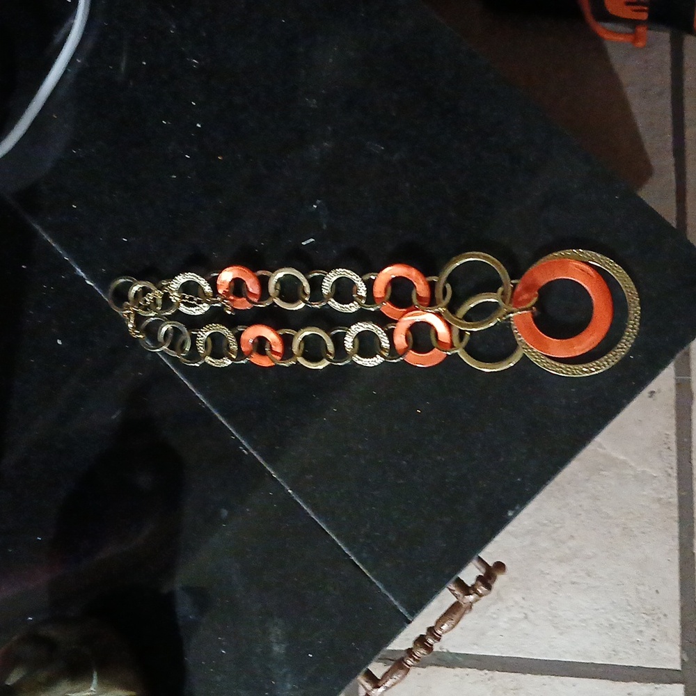 Gold and Orange Necklace